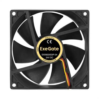кулер ExeGate EX09225S3P-24 EX297086RUS Черный