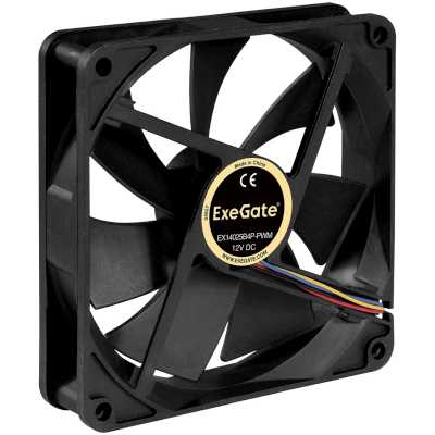 кулер ExeGate EX14025B4P-PWM EX288929RUS Черный