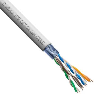 витая пара ExeGate FUTP4-C5e-CU-S24-IN-PVC-GY-305-FLUKE EX301070RUS