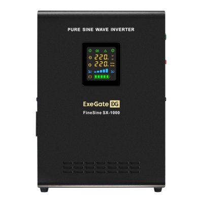 ИБП ExeGate FineSine SX-1000.LCD.AVR.2SH EX295997RUS Черный