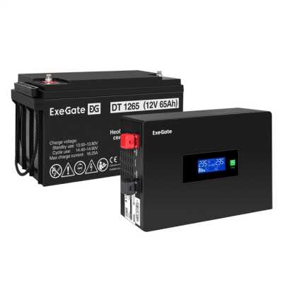 ИБП ExeGate IdealSine SR-1000.LCD.2SH EX297412RUS