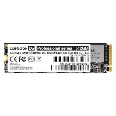 SSD диск ExeGate NextPro+ 512Gb EX297592RUS Черный