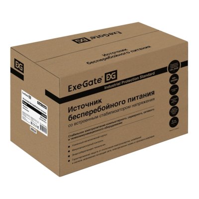 ИБП ExeGate Power Smart ULB-800.LCD.AVR.4C13 EX292775RUS Черный