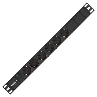 блок розеток ExeGate ServerPro PDU-19H601 Al-6S-C14