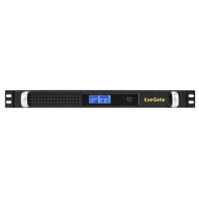 ИБП ExeGate ServerRM UNL-650.LCD.AVR.4C13.RJ.USB.1U EX297833RUS Черный