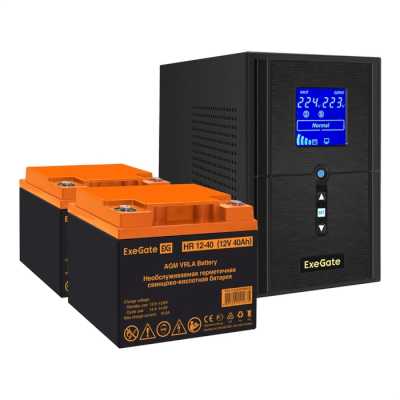 ИБП ExeGate SineTower SZ-1500.LCD.AVR.2SH.1C13.USB EX296817RUS
