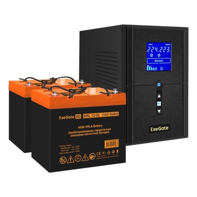 ИБП ExeGate SineTower SZ-1500.LCD.AVR.2SH.1C13.USB EX296820RUS