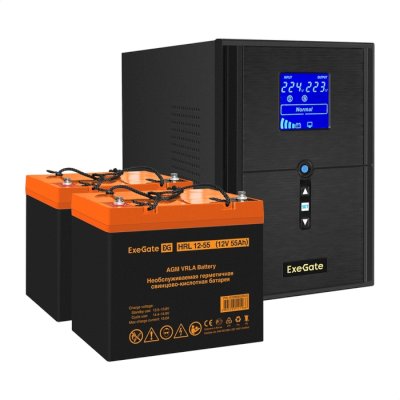 ИБП ExeGate SineTower SZ-2000.LCD.AVR.3SH.1C13.USB EX296843RUS