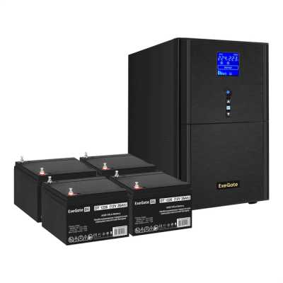 ИБП ExeGate SineTower SZ-3000.LCD.AVR.3SH.1C13.RJ.USB EX296858RUS