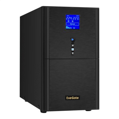 ИБП ExeGate SineTower SZ-3000.LCD.AVR.3SH.1C13.RJ.USB EX295990RUS Черный