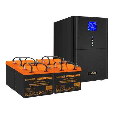 комплект ИБП ExeGate SineTower SZ-5000.LCD.AVR.2SH.1C13.T.RJ.USB EX296884RUS