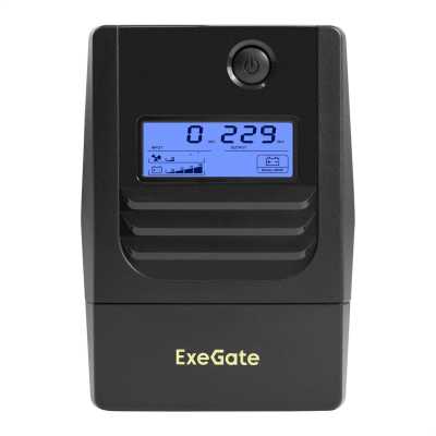 ИБП ExeGate Smart LB-1000.LCD.AVR.2SH.USB EX299507RUS Черный