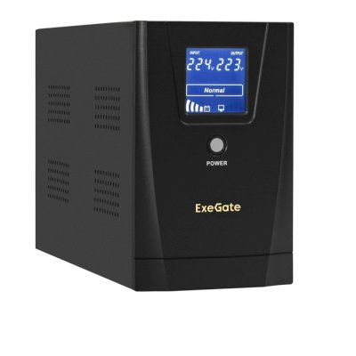 ИБП ExeGate SpecialPro Smart LLB-2200.LCD.AVR.4C13.RJ.USB Черный