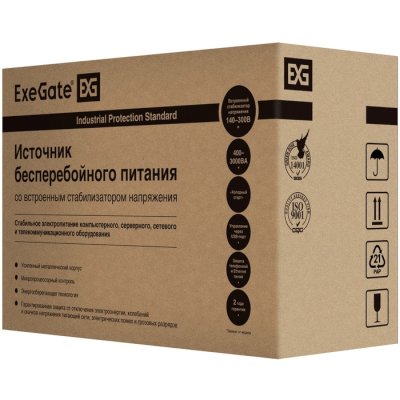 ИБП ExeGate SpecialPro UNB-400.LED.AVR.2SH Черный