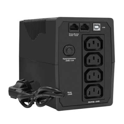 ИБП ExeGate SpecialPro UNB-600.LED.AVR.4C13.RJ.USB EX292763RUS Черный