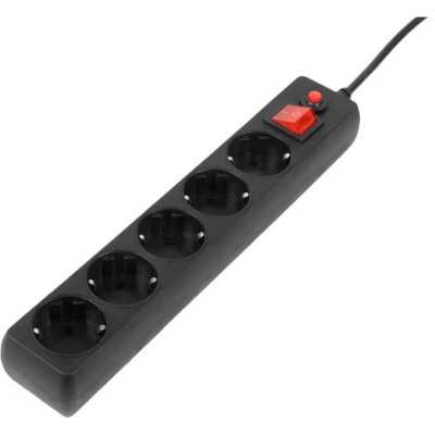 сетевой фильтр Filum FL-SP3-5-1.8M-BL черный