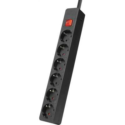 сетевой фильтр Filum FL-SP6-5.0M-16 черный