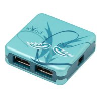 разветвитель USB G-Cube GUE-55W голубой