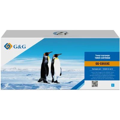 картридж G&G GG-C055XC голубой
