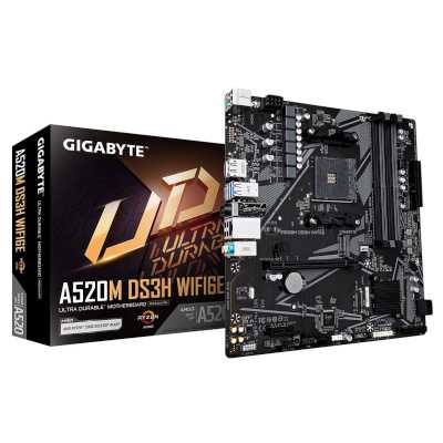 материнская плата GigaByte A520M DS3H WIFI6E Черный