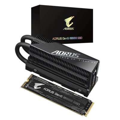 SSD диск GigaByte Aorus Gen5 10000 2Tb AG510K2TB Черный