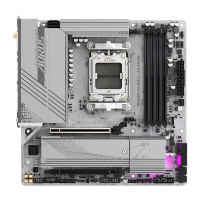 материнская плата GigaByte B650M Aorus Elite AX ICE Белый