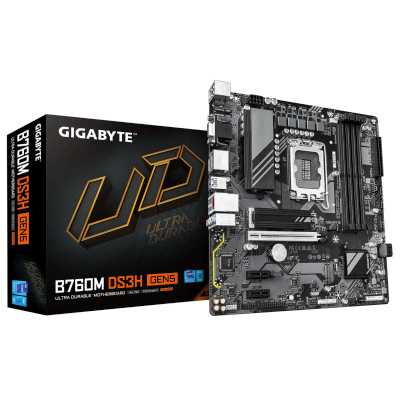 материнская плата GigaByte B760M DS3H Gen5 Черный