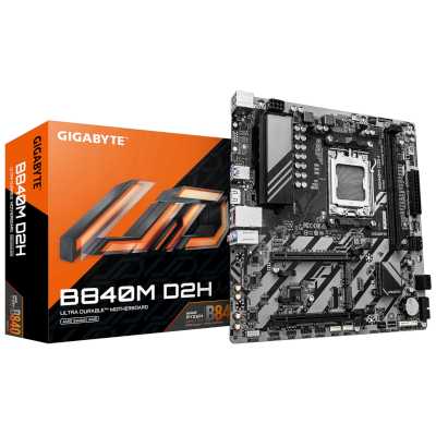 материнская плата GigaByte B840M D2H Черный