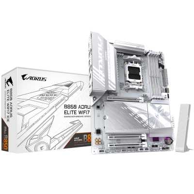материнская плата GigaByte B850 Aorus Elite WIFI7 ICE Белый