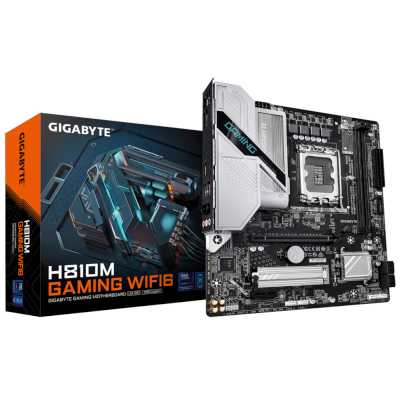 материнская плата GigaByte H810M Gaming WIFI6 Черный
