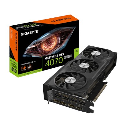 видеокарта GigaByte nVidia GeForce RTX 4070 Super 12Gb GV-N407SWF3OC-12GD