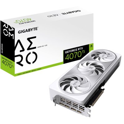 видеокарта GigaByte nVidia GeForce RTX 4070 Ti 12Gb GV-N407TAERO OCV2-12GD