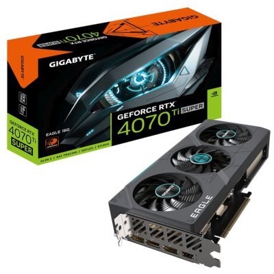 видеокарта GigaByte nVidia GeForce RTX 4070 Ti Super 16Gb GV-N407TSEAGLE-16GD