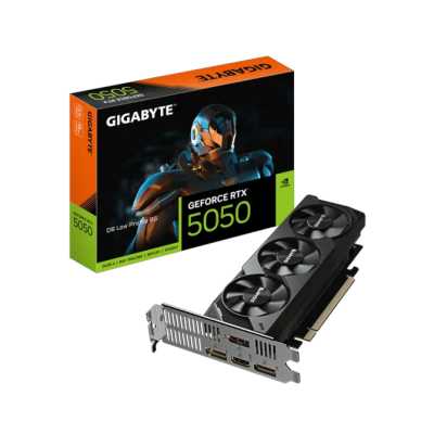видеокарта GigaByte nVidia GeForce RTX 5050 8Gb Low Profile GV-N5050D6-8GL