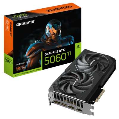видеокарта GigaByte nVidia GeForce RTX 5060 Ti 16Gb GV-N506TWF2OC-16GD