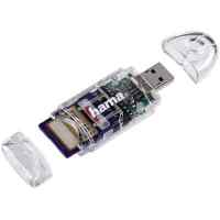 картридер Hama H-91092 прозрачный