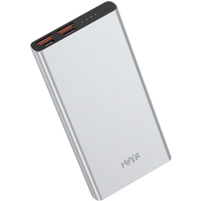 внешний аккумулятор Hiper CORE 2XL Metal Silver 10000