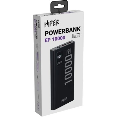 внешний аккумулятор Hiper EP 10000 Black