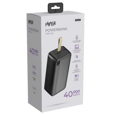 внешний аккумулятор Hiper PRO 4XL Black 40000