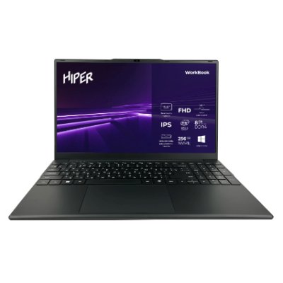 ноутбук Hiper WorkBook FWBC151-I512HR08N2FABWPG Черный
