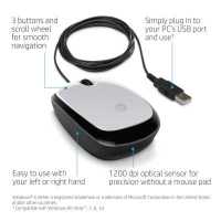 мышь HP 2HY55AA Серебристый-черный