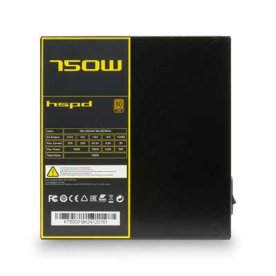 блок питания HSPD 750W HSK-750GF-BK Черный
