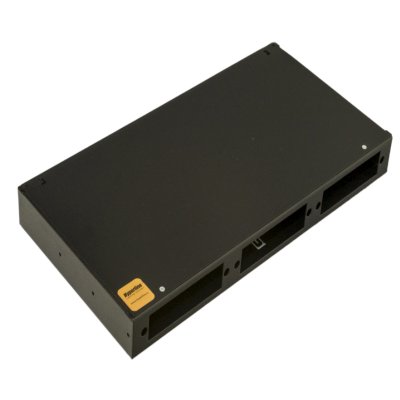 бокс оптический Hyperline FO-19R-1U-3xSLT-W140H42-24UN-BK