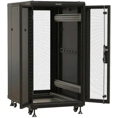 телекоммуникационный шкаф Hyperline TTBR-2261-DD-RAL9004 Черный