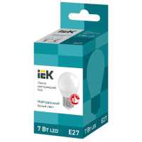 лампа светодиодная IEK ECO G45 LLE-G45-7-230-40-E27