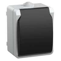 розетка силовая IEK Форс ERS12-K03-16-54-DC Серый