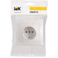 розетка силовая IEK Кварта ERK14-K01-16-DM Белый