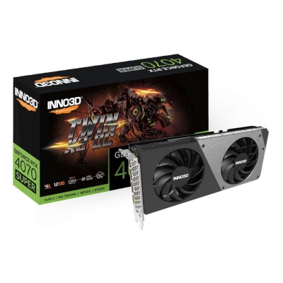 видеокарта Inno3D nVidia GeForce RTX 4070 Super Twin X2 OC 12Gb N407S2-126XX-186162N