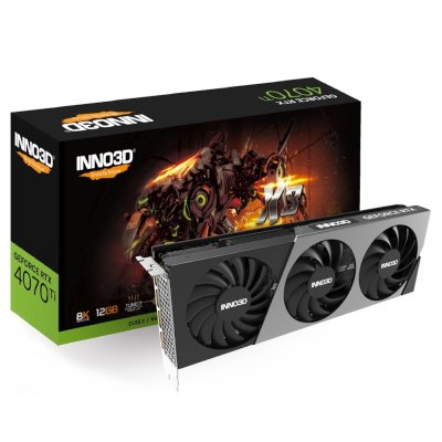 видеокарта Inno3D nVidia GeForce RTX 4070 Ti X3 12Gb N407T3-126X-186148N