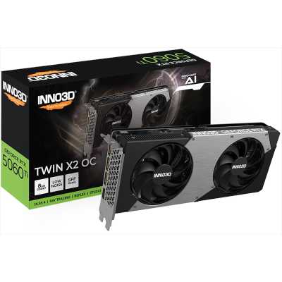 видеокарта Inno3D nVidia GeForce RTX 5060 Ti Twin X2 OC 8Gb N506T2-08D7X-193075N